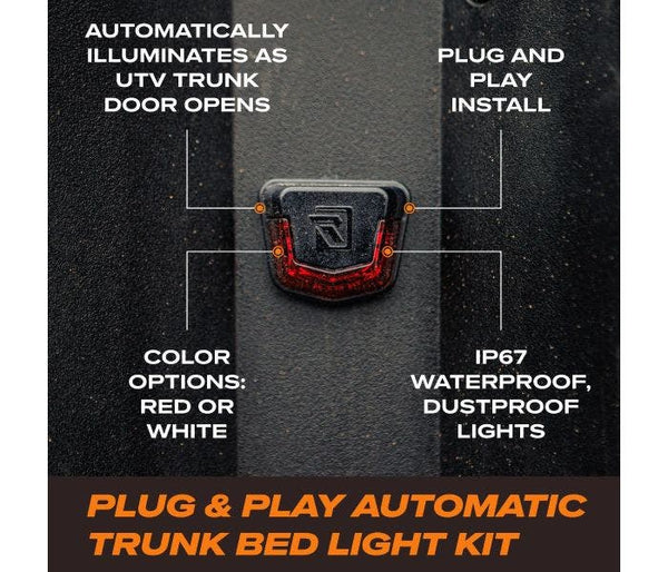 RAVEK Red Trunk Bed Light – Auto-On Tailgate LED Kit