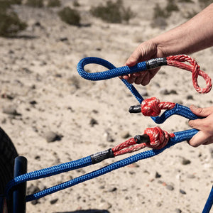 AGM Rapid Rope kinetic recovery rope with soft shackles, image 4 of 5