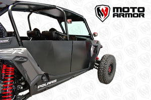 Moto Armor Aluminum Doors for Polaris RZR XP 4 1000, Turbo, and Turbo S – Lift-Off Design, Powder-Coated .125" Skins, Made in USA
