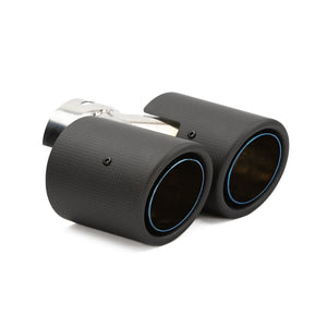 RPM Carbon Dual Exhaust Tips – Polaris Pro R Mufflers - Dunes 2 Dezert SXS