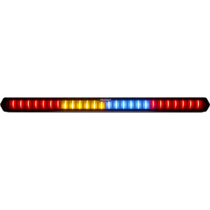 Rigid 28-inch Chase Light Bar with programmable LED modes, race-compliant colors, and surface mounts for UTVs and off-road vehicles.
