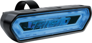 Rigid Chase LED tail light with blue halo, white reverse beam, courtesy light, and mounting bracket for UTVs and off-road vehicles