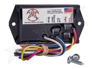 Rigid 3 Amp dual-output LED flasher module with 7 programmable modes for 12V lighting systems. Ideal for custom or warning setups.