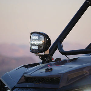 Rigid Adapt XP Xtreme LED Light with GPS-based adaptive beam control, 3-zone optics, and high-strength housing for powersports vehicles