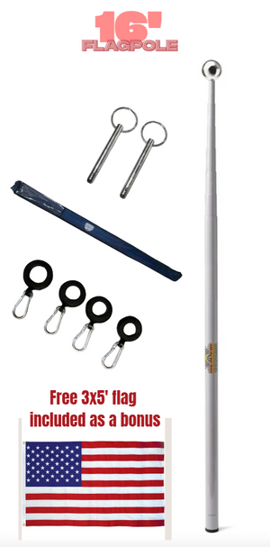 Telescoping Flagpole 16' - Dunes 2 Dezert SXS