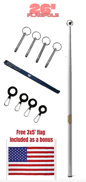 Telescoping Flagpole 26' - Dunes 2 Dezert SXS