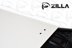 Black aluminum roof for 2-seat RZR PRO XP with drip edge and rear spoiler by UTVZILLA