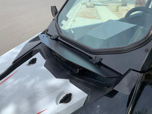 Polaris RS1 vented glass windshield with hand wiper and aluminum frame, DOT-certified, fits 2018–2022 RS1 models