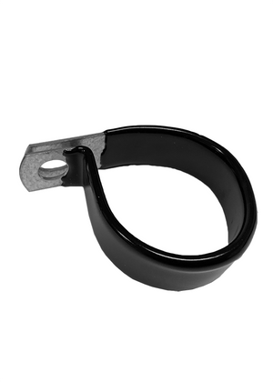 Four 1.75-inch rubber coated clamps with anti-vibration coating for UTV windshields, roofs, and accessories