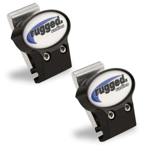 Rugged Radios helmet kit quick mount 2 pack with billet aluminum mic boom mounts and hook and loop speaker enclosures