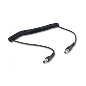 Rugged Radios 3-pin to 3-pin TA3FL coil cord for H80 dual talk headsets, 3 ft coiled and 6 ft stretched