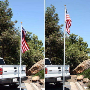 20 Ft Telescoping Flag Pole for Base Camp and Base Station Antenna - Dunes 2 Dezert SXS