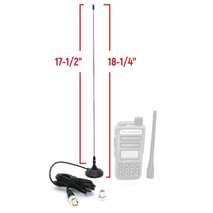 Magnetic Mount Antenna for Rugged GMR2 PLUS Handheld Radios - Dunes 2 Dezert SXS
