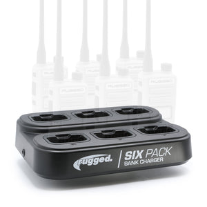6-Pack Bank Charger for Handheld Radios - Dunes 2 Dezert SXS
