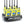 BUNDLE - 6 PACK Bank Charger with GMR2 PLUS GMRS / FRS Two Way Radios - Dunes 2 Dezert SXS