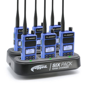 6 PACK - Choose Your Business Band Two Way Handheld Radio - Dunes 2 Dezert SXS