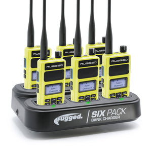 6 PACK - Choose Your Business Band Two Way Handheld Radio - Dunes 2 Dezert SXS