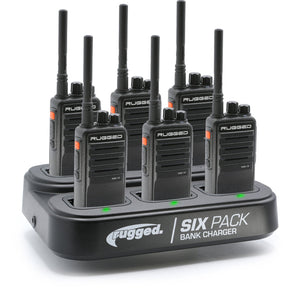 6 PACK - Choose Your Business Band Two Way Handheld Radio - Dunes 2 Dezert SXS