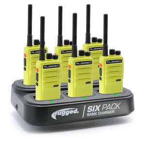 6 PACK - Choose Your Business Band Two Way Handheld Radio - Dunes 2 Dezert SXS