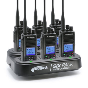 6 PACK - Choose Your Business Band Two Way Handheld Radio - Dunes 2 Dezert SXS