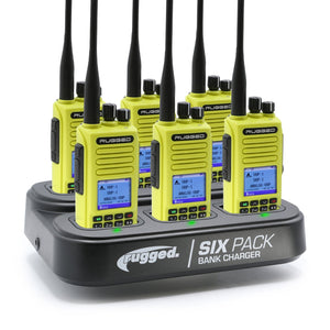 6 PACK - Choose Your Business Band Two Way Handheld Radio - Dunes 2 Dezert SXS