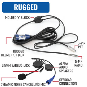 Driver Only Racing Communication System - Dunes 2 Dezert SXS