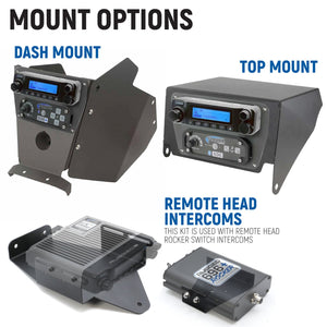 Can-Am Maverick X3 Complete Communication Kit with Bluetooth Intercom and 2-Way Radio - Dunes 2 Dezert SXS