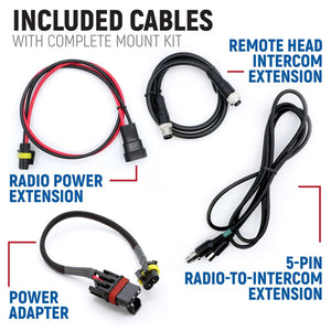 Polaris Xpedition Complete Communication Kit with Bluetooth Intercom and 2-Way Radio - Dunes 2 Dezert SXS