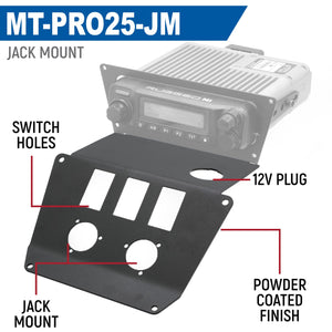 Lower Accessory Panel for 2025 Polaris RZR Pro XP, Pro R, and Pro S Radio Mount - Dunes 2 Dezert SXS
