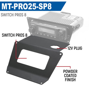 Lower Accessory Panel for 2025 Polaris RZR Pro XP, Pro R, and Pro S Radio Mount - Dunes 2 Dezert SXS