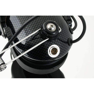 Rugged Radios H22 carbon fiber headset dynamic boom mic and waterproof push-to-talk button