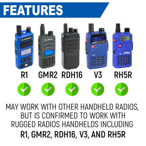 Handheld Radio Mount for R1 / GMR2 / GMR2 PLUS / RDH16 / V3 / RH5R