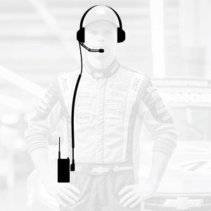 Crew Chief - H42 Spotter Headset and Rugged Handheld Radio Package - Dunes 2 Dezert SXS