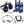 Crew Chief - H42 Spotter Headset and Rugged Handheld Radio Package - Dunes 2 Dezert SXS