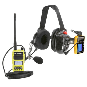 Crew Chief - H42 Spotter Headset and Rugged Handheld Radio Package - Dunes 2 Dezert SXS