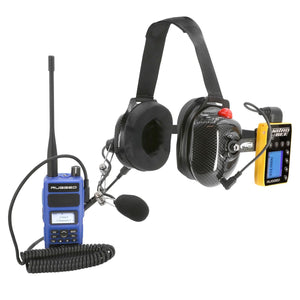 Crew Chief - H42 Spotter Headset and Rugged Handheld Radio Package - Dunes 2 Dezert SXS