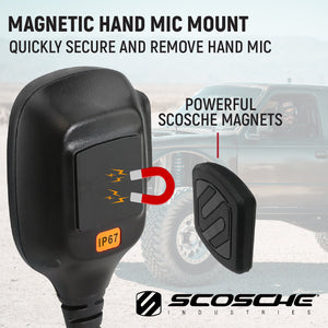 Hand Mic for G1 Mobile Radio with Scosche MagicMount™ - Dunes 2 Dezert SXS
