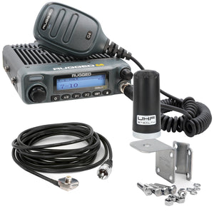 Radio Kit Lite - Rambler G4 GMRS Band Mobile Radio with Stealth Antenna - Dunes 2 Dezert SXS