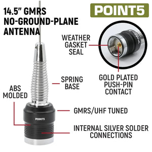 Radio Kit Plus - Rambler G4 High Power GMRS Mobile Radio Kit with External Speaker - Dunes 2 Dezert SXS