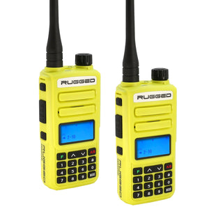 2 PACK - Rugged GMR2 PLUS - GMRS / FRS Two Way Handheld Radios - Dunes 2 Dezert SXS