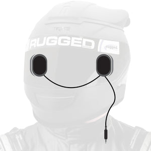 Alpha Audio Speaker Pods - Velcro Mounting and Gel Ear Pods - Stereo & Mono 3.5mm - Dunes 2 Dezert SXS