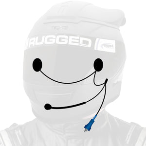 OFFROAD Wired Helmet Kit with Alpha Audio Speakers & Mic - Dunes 2 Dezert SXS