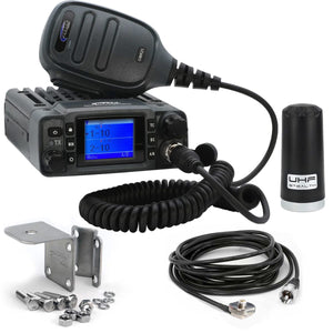 Radio Kit Lite - GMR25 Waterproof GMRS Mobile Radio with Stealth Antenna - Dunes 2 Dezert SXS
