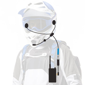 ENDURO Moto Kit -  Includes Helmet Kit and Compact Harness Cable - Dunes 2 Dezert SXS