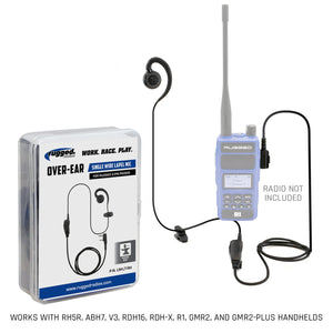Lapel Mic - 1 Wire with Ear Hook for Handheld Radios - Dunes 2 Dezert SXS