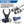 Dual Headset or Helmet Jack - Bar Mount