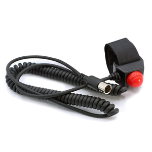 Velcro Mount Steering Wheel Push to Talk (PTT) with Coil Cord  for Car Harnesses - Dunes 2 Dezert SXS
