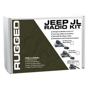 Jeep Wrangler JL, JLU, and Gladiator JT Two-Way GMRS Mobile Radio Kit - Dunes 2 Dezert SXS