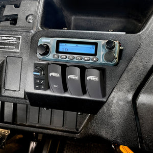 Honda Pioneer Mount for Radio, Switches, or Rocker Switch Intercom - Dunes 2 Dezert SXS