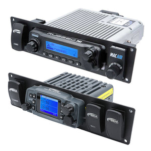 Yamaha Wolverine RMAX Mount for Mobile Radio and Rocker Switches - Dunes 2 Dezert SXS